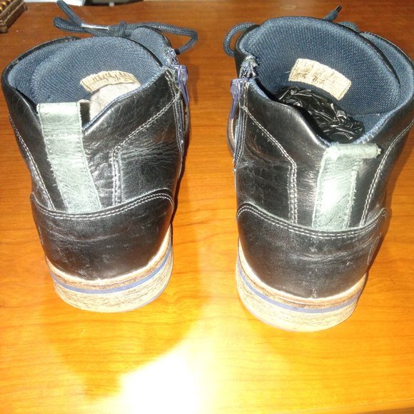 Vintage Lavorazione Artigiana Ankle Boots Black Cap toe side zipper Size 45/11.5 main image 6